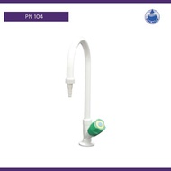 Lab Water Tap Faucet 1 Way with Swivel Neck Serrated Nozzle Bench Mount PN104 Method with Standard H