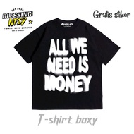 Blsnfid - boxy fit oversized boxy t-shirt made of 24s combed cotton ALLWE men's boxy t-shirt/ unisex