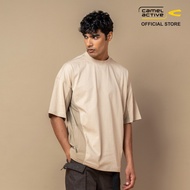 C by camel active Unisex T-shirt - in Oversized Fit Comfy Cotton Cream Tee 282-SS25C2881