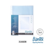 BANTEX A4 PP 11 HOLE PROTECTOR SHEET CLEAR 3166/3168
