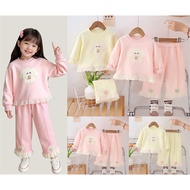 New Autumn Girls Clothes Baby Causal Cute Dog Hooded Causal Pants 2pcs/set Kids Sport Suit Children 