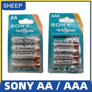 Aa,Aaa Sony Rechargeable Battery Nickl-Metal 4Pcs AA 3 AAA Rechargeble Battery 2 | 4 PCS