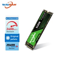 WALRAM SSD M2 128GB 256GB 512GB ฮาร์ดไดรฟ์ SSD เทราไบต์ SSD 1 SSD M2 SSD Nvme Pcie 3.0 2280ฮาร์ดดิสก์ภายใน HDD สำหรับโน็คบุคตั้งโต๊ะ MSI