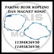 Clutch Block and Magnet Gasket K56 Sonic, CB LED, CBR 11394K56V50 11395K56V50 Original AHM