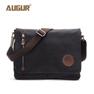 Canvas Bag New Style Korean Version Men's Bag Shoulder Bag Casual Messenger Bag Student Bag AUGUR/So