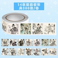 500pcs Delta Force Game Peripheral Ink Roll Stickers Aviation Talent Creative Decoration Christmas G