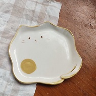 煎蛋貓貓盤 荷包蛋貓盤/造型盤/陶瓷盤