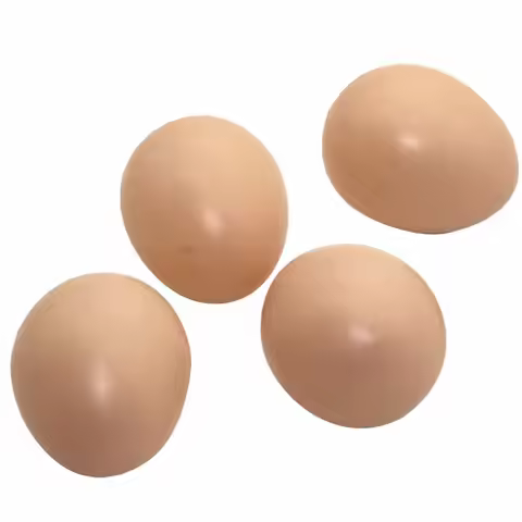 Chicken House Small Fake Eggs 5.2*4.3cm Realistic Eggs Fake Eggs DIY Easter Decor Guide Nest Egg Pai