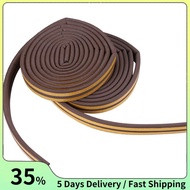 2 Roll EVA Seal Weather Strip Foam Tape D Type 10M Doors  Draught Excluder Anti-Collision Seal Strip