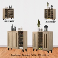 3 Pintu Shoes Cabinet shoe rack 3 tier 3 layer rak kasut perabot furniture ikea shoe cabinet outdoor