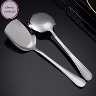 STRO Thicken Kitchen Dinner Dish Soup Rice Western Restaurant Bar Public Spoon Large Stainless Steel Round Head Buffet Serving Spoon MY