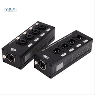 1Pair 4-Channel 3-Pin XLR or 6.3Mm Audio and  over Network Cable Extender,  Network Extender; XLR Au