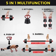 LINNINI SET DUMBELL 10KG 15KG 20KG 30KG MULTIFUNCTIONAL FITNESS EQUIPMENT FOR VARIOUS TRAINING