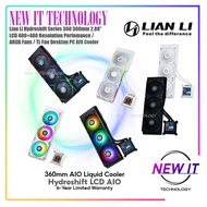 Lian Li Hydroshift&Hydroshift II Series 360 360mm 2.88” LCD 480×480 Resolution Perfomance,ARGB Fans,