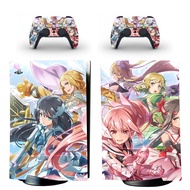 Yuuki Yuuna wa Yuusha de Aru PS5 Digital Skin Sticker for Playstation 5 Console amp; 2 Controllers D