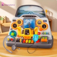 [Menolana] Airplane Cockpit Toy Realistic Flight Simulator Toy Cockpit Dashboard Panel Kit Education