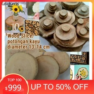 (0_0) wood slice wooden slices 13-14 cm chips log craft craft FNX5 BN7