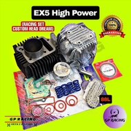 Combo EX5 Hp / Ex5 Dream WAVE100 / CLASS Block Racing 53mm 56mm Siap Head Comp with Timing chain “GP