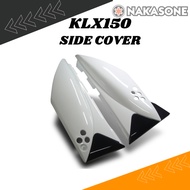 KAWASAKI KLX150 SIDE COVER SET KLX 150 COVER TEPI SIDE PANEL REAR PANEL [ WHITE ]#READY STOCK