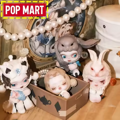 Genuine Pop Mart Skullpanda Ordinary Wonderland Series Blind Box Pvc Collectible Figurine Desktop Or