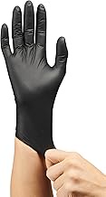 Care Plus Medical Exam Nitrile Gloves Black, Latex Free Powder Free, Non Sterile Exam, Food Safe, Mechanic,