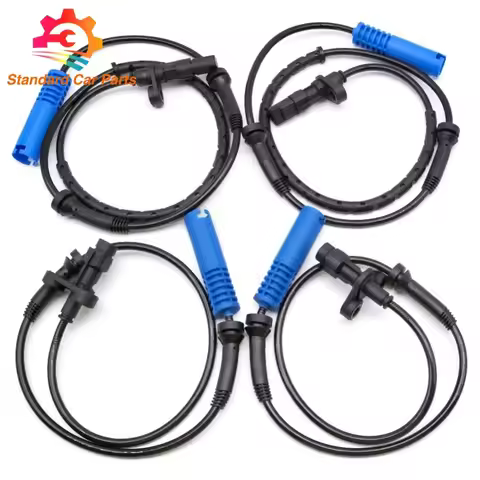 4PCS 34526771702 34526771703 Front Rear ABS Wheel Speed Sensor For BMW E60 E61 E63 E64 520i 530d 525