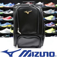 Mizuno 1FTD-970109 黑×金 37×23×46㎝皮質裝備拖輪袋＃粗皮紋人工皮革＃39公升【特價出清】