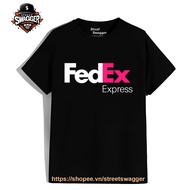 FedEx Express White and Pink FedEx Express Unisex American Made T-Shirt