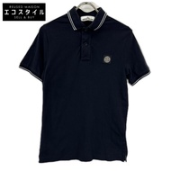 Stone Island 101522S18 海軍藍 Logo 貼片短袖 Polo 衫 S 碼 [二手]