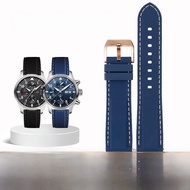 IWC Pilots Watch Mens Rubber สายคล้อง Universal Mark 18 Portugal Timer Small Prince Middle Thickness