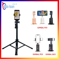 Combo gậy chụp ảnh Yunteng VCT 91666 và Gimbal điện thoại xoay tự động 360 độ