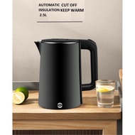 Electric Kettle ( 2.5 L ) Premium Series Stainless Steel Electric Automatic Cut Off Jug Kettle (keep warm capability)