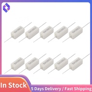 10x Wirewound  Cement Resistors 100 Ohm 5W Watt 5%