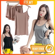 Women Sexy Sleepwear Pajamas Two-Piece Home Suit Piyama Pakaian Tidur Seksi Wanita Sut Rumah Baju Ti