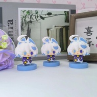 Genshin Impact Game Chibi Game Character Furina Standing Action Figure 5CM Q-version PVC Model Dolls