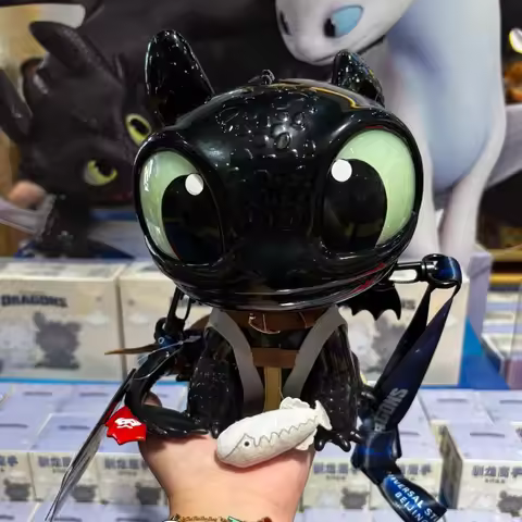 Universal Studios "How to Train Your Dragon" Toothless Popcorn Bucket 20cm Plastic Storage Decorativ