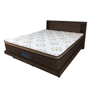 [特價]【KIKY】紫薇可充電收納二件床組 單人加大3.5尺(床頭片+掀床底)雪松色床頭+白橡色掀