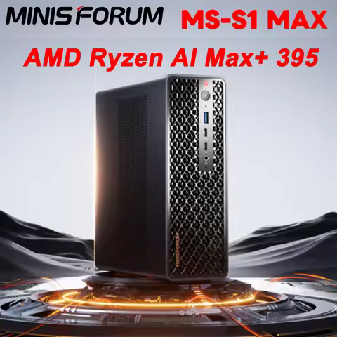 MINISFORUM MS-S1 MAX Mini AI Workstation PC AMD Ryzen AI Max+ 395 LPDDR5 128GB M.2 SSD 2*10GbE WiFi7