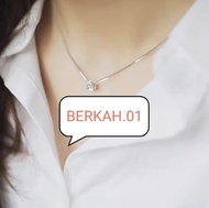 Kalung Liontin perak Silver 925 Titanium Anti Karat & Anti Luntur Kalung wanita Titanium Terjamin No