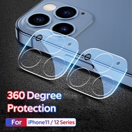 (Full Coverage) For IPhone15Pro Max 14Plus 13 12 11 3D Camera Anti-fall Lens Tempered Glass Protector