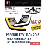 Perodua Myvi 2015 Icon SE DRL Daylight daytime running light fog lamp cover