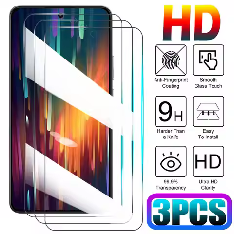 3Pcs Screen Protector Glass For Realme 6 7 8 5G 9i 6i 10 Pro 10T Full Tempered Glass For Realme 11 4