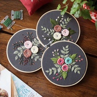 DIY Embroidery Beginner Needlework Practice Kits Cross Stitch Decoration Sets