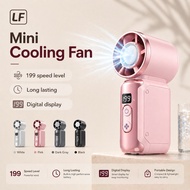 LF ice Cooling Turbo Fan – Portable Mini Handheld Fan with 199 Speed Strong Wind & Ice Cooling Plate