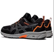 【💥越野跑鞋】Asics GEL-VENTURE 8 WATERPROOF 防水 越野鞋 越野跑鞋 男士運動鞋 黑橙色 日本直送