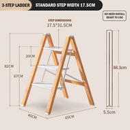 White Spruce Aluminium Step Ladder - 3/4/5 Steps / Foldable / Space Savings