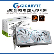 GIGABYTE AORUS GEFORCE RTX 5080 MASTER ICE 16G GDDR7 256BIT GRAPHICS CARD VGA DUAL BIOS - GV-N5080AO