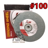 BATU GRINDA DUDUK 5" BATU GURINDA 5 INCI BATU ASAH BULAT ABU BATU ASAH MESIN 125MM TIPE GC GRIT 80 1