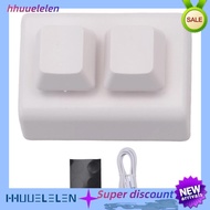 [hhuuelelen]2 Keys Macro Programming Keyboard RGB Mini Keyboard Gaming Drawing Red Switch Custom Key