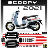 STRIPING SCOOPY 2020 STICKER VARIASI HONDA ALL NEW SCOOPY 2021 SIMPLE CUSTOM STRIPING VARIASI